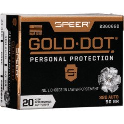 SPEER GOLD DOT 380 ACP