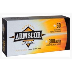 ARMSCOR 380 ACP 95GR FMJ