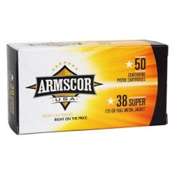ARMSCOR 38 SUPER 125GR FMJ