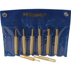 WHEELER 8-PC BRASS PUNCH SET